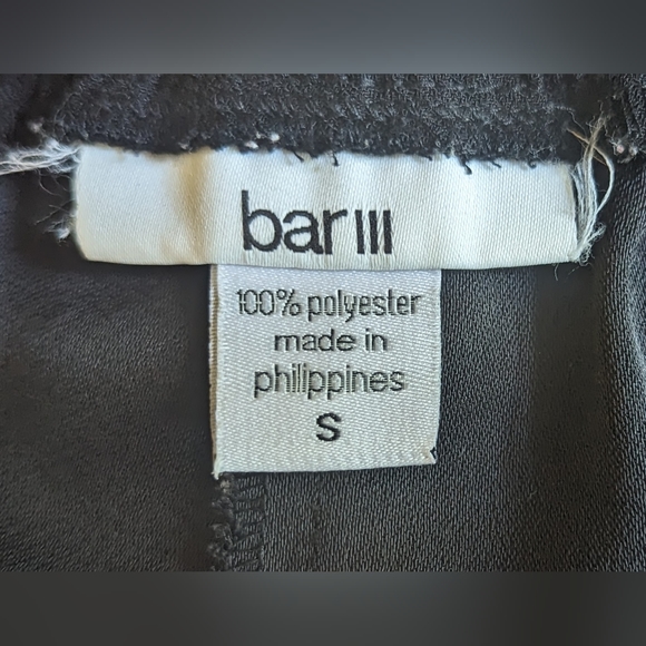 EUC bar III black white/red stripes on sides silver tone buttons open to knee - Picture 12 of 12